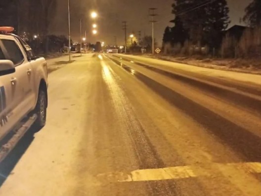 Chubut: alertan por nieve, hielo y niebla en las rutas antes de viajar desde Puerto Madryn