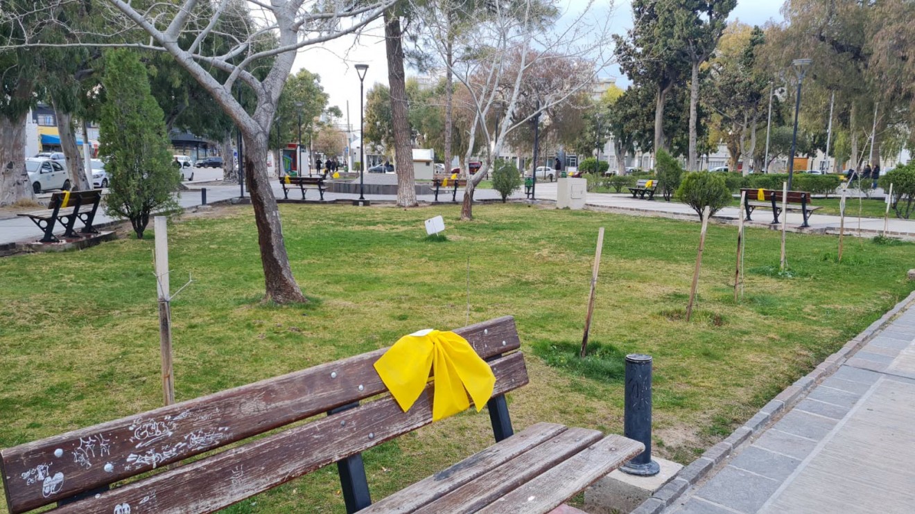 La Plaza San Martín se vistió de amarillo por la prevención del suicidio