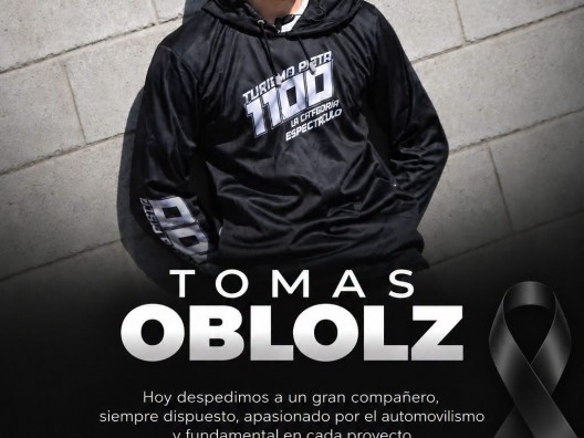El automovilismo patagónico despidió a Tomás Oblolz: "Hasta siempre, Tomi"
