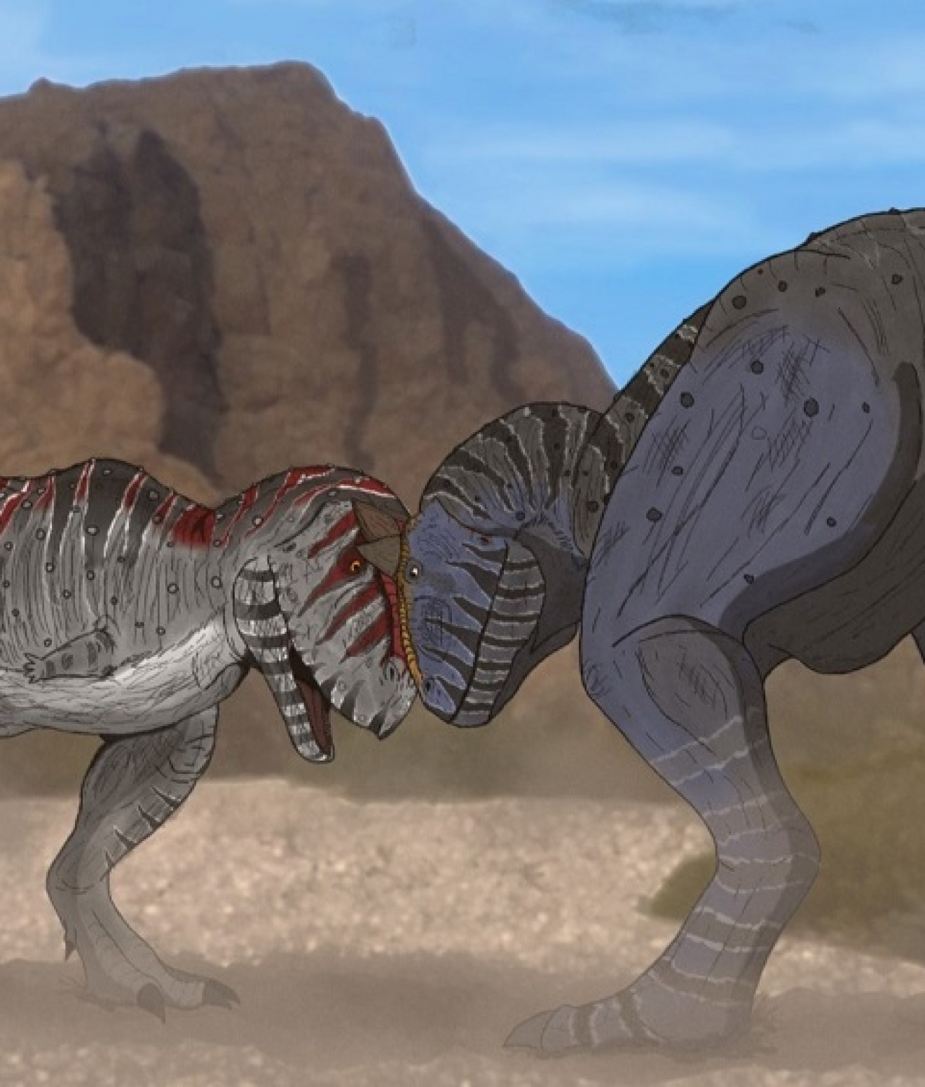 Descubren el verdadero propósito de los cuernos en los dinosaurios carnívoros de la Patagonia