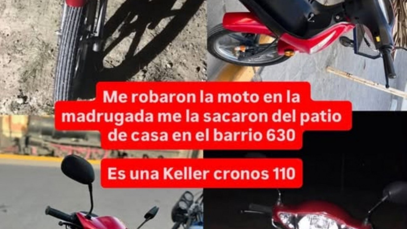 Puerto Madryn: le robaron una moto Keller 110 del patio de su casa en el barrio 630