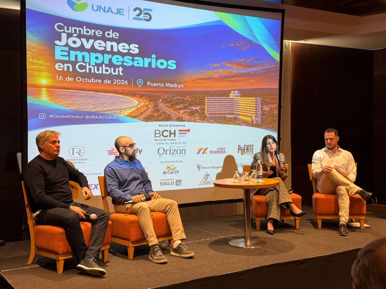 Chubut participó del lanzamiento del Nodo UNAJE y la Cumbre de Jóvenes Empresarios en Puerto Madryn