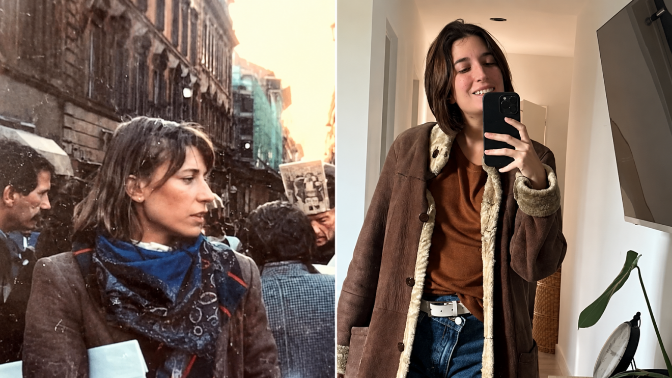 "Mi mamá era la mujer más elegante de Puerto Madryn": el gamulán que compró hace 30 años y hoy luce su hija