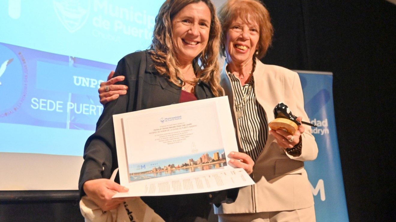Puerto Madryn distinguió a Estela Lopretto por su trayectoria científica y docente