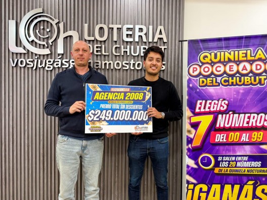 Apareció el ganador de la Poceada: es un jubilado de Trelew y se lleva casi $250 millones